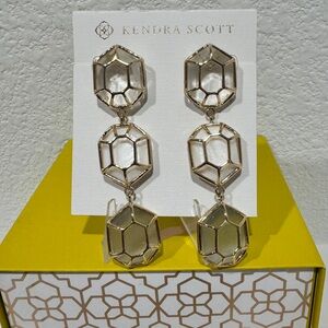 RETIRED Maxine Triple-Drop Earrings by Kendra Scott.